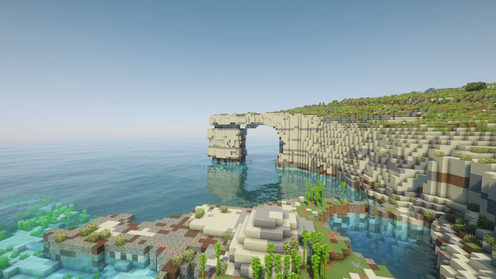 The restored Azure Window from the south